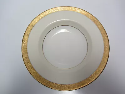 VINTAGE Minton FOR TIFFANY & CO. Gold EMBOSSED RIM #H3481S SOUP BOWL 8-3/4  WIDE • $24.99