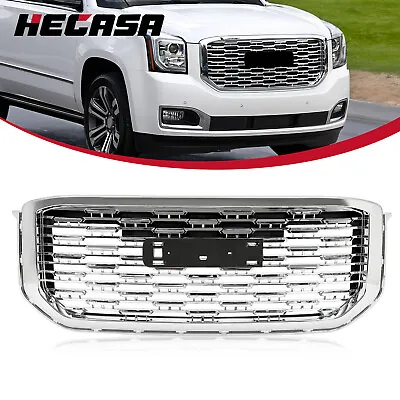 Chrome Front Upper Grille Mesh Grill For GMC Yukon/ Yukon XL Denali Style 15-20 • $114.98