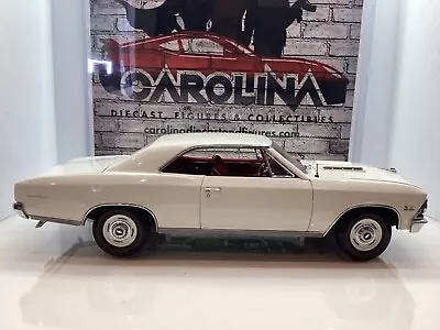 1:18 Ertl Authentics 1966 Chevelle Ss White On Red #1434 • $149.99