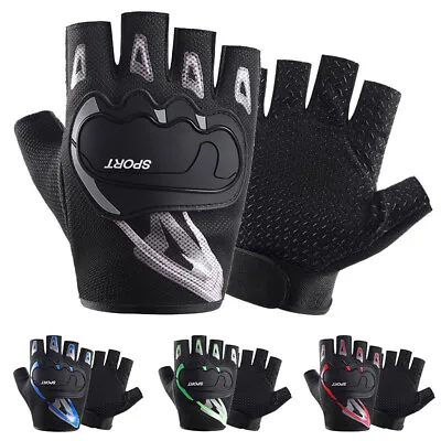 Sports Half Finger Gloves Motorcycle Hiking Climbing Driving Working Fingerless • $9.59