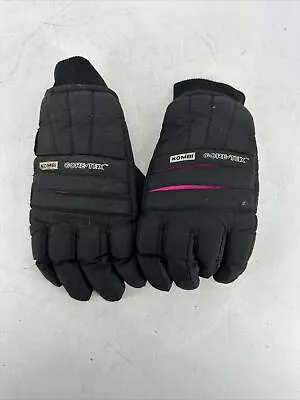 KOMBI Gore-Tex Winter Gloves Black/Pink Unisex Size Large Pre-Owned • $38.44
