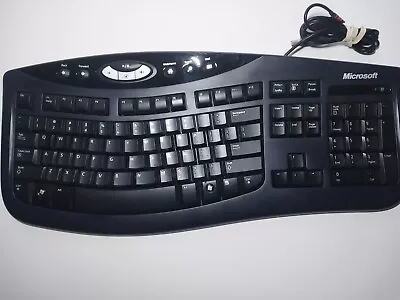 Microsoft Comfort Curve Ergonomic Keyboard 2000 V1.0 KU0459 Wired Tested Works • $24.99