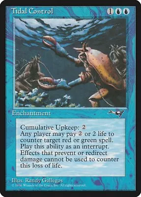 Tidal Control Alliances NM Blue Rare MAGIC THE GATHERING MTG CARD ABUGames • $1.95