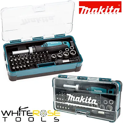 Makita Ratchet Screwdriver Socket Bit Set Phillips Pozi Slotted Torx Hex Reverse • £21.35