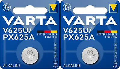 £5.49 • Buy 2 X VARTA Genuine V625U 625A LR9 PX625A L1560 Alkaline Batteries 1.5v Long Exp