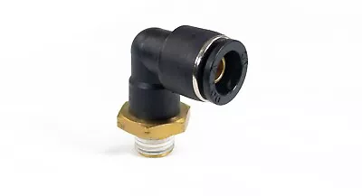 1/4  Male NPT To 1/2  Push To Connect Elbow Fitting - Accepts 1/2  Air Line • $9.42