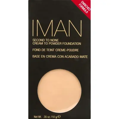 IMAN Second To None Cream Powder Foundation Sand 1 (Appearance Defects) • £31.02