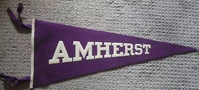 Vintage Amherst College Felt Pennant - Large - Chicago Pennant Company • $18.50