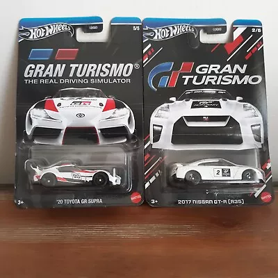 2024 Hot Wheels Grand Turismo '20 Toyota GR Supra / '17 Nissan GTR  New Lot Of 2 • $6.99