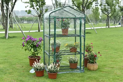 3 TIERS Flower Greenhouse Garden Shed Complete With Frame And Cover Green House  • $34.96