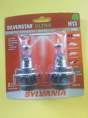 NEW - Sylvania Silverstar ULTRA H13 / 9008 High Performance Headlight Bulbs • $28.33