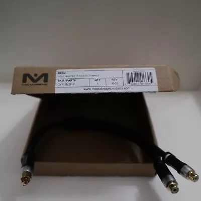 Mediabridge Ultra Series RCA Y-Adapter (12 Inches) - 1-Male To 2-Female For D… • $10