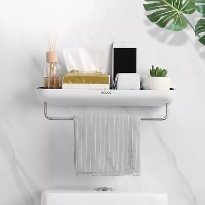 Wall Mount Bathroom Shelves Organizer Towel Shelf Bar Storage Rack Shampoo Rack • $32.91