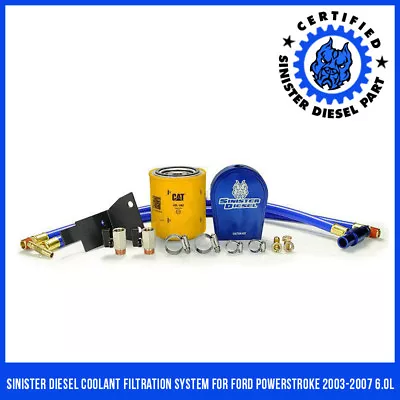 Sinister Diesel Coolant Filtration System For Ford Powerstroke 2003-2007 6.0L • $239.99