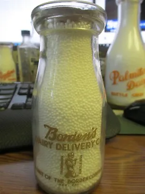 California Borden's Dairy Delivery Co. RPHP Milk Bottle Half Pint CALIF CAL CA • $9.99