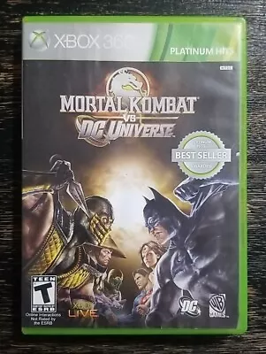 Mortal Kombat Vs. DC Universe - Microsoft Xbox 360 - CIB  • $5