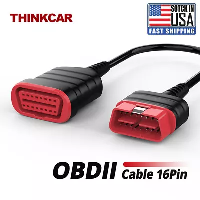 ThinkDiag OBD2 Extension Cable Automotive Adapter 16 Pin Male To Female Extender • $11.95