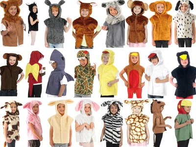 £16.99 • Buy Children’s Kids Boys Girls Zoo Farm Animal Tabard Fancy Dress Up Costume Outfit