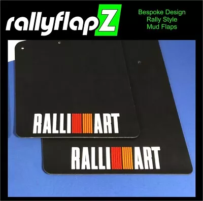 RallyflapZ | Mudflaps FIT: Mitsubishi Colt Ralliart 3dr 08-13 FL Black 4mm PVC*S • $113.63