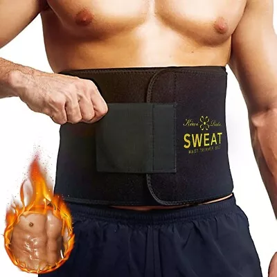 Men Women Waist Trimmer Belt Burn Fat Sweat Body Shaper Weight Loss Girdles Gym • $4.79