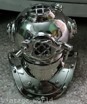 Diving Helmet Vintage U S Navy Mark V Nautical Diver's Maritime Antique Gift New • $75.43