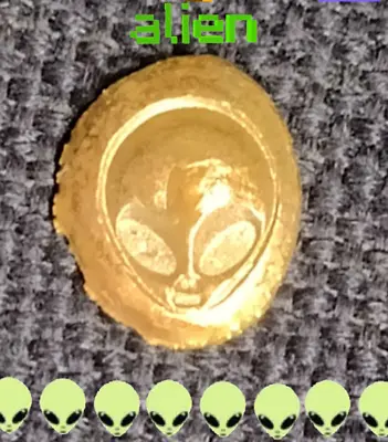 1 Gram Gold Alien Head Bar 999 Fine Bullion Pure 24ct Gold AU Space UFO 👽👽👽👽 • $168.29