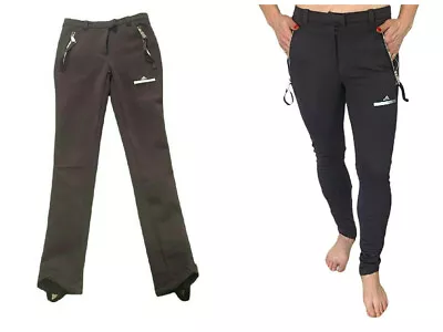 Adidas Stella McCartney Brown Lined Stirrup Snowboard Ski Pants Zipper Pocket XS • $50.99