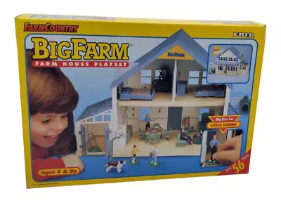 ERTL BigFarm Farm House Playset - Vintage 1995 - Complete In Box 56 Pieces • $124.99