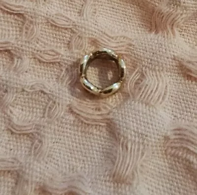 $179 • Buy Genuine Pandora 14ct Yellow Gold Openwork Circles Spacer Charm #750222 Retired 