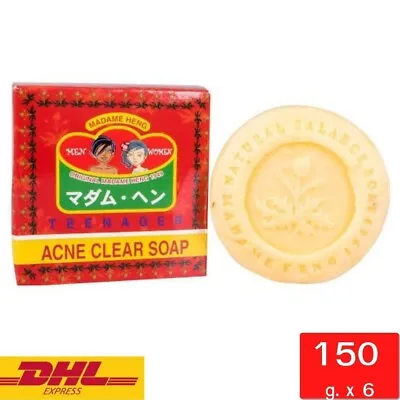 MADAME HENG SOAP ORIGINAL HERBAL SOAP NATURAL MERRY BELL BODY FACE ANTI-ACNE X6 • $40.99