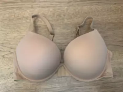 PINK Victoria's Secret Praline Beige 34A Wear Everywhere Super Push Up Bra VS • $24.99