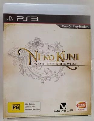 Ni No Kuni: Wrath Of The White Witch + Manual - PS3 • $11.95