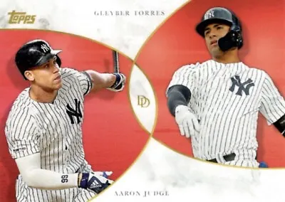 Dynamic Duals 2020 Baseball #2 Red /10 Parallel Base Card Aaron Judge & Torres • £69.99