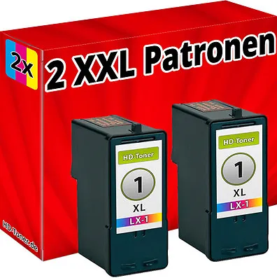 2 X Printer Cartridges For Lexmark No. 1 X2450 X2470 X3450 X2310 X2315 X2330 • £24.94