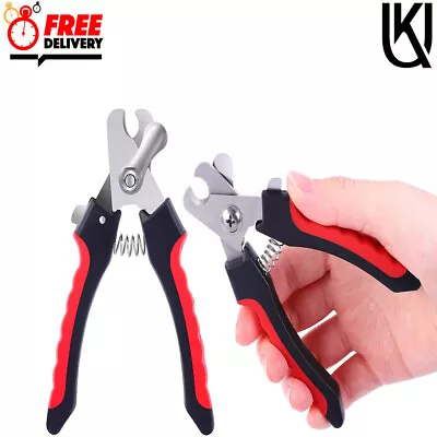 Pet Nail Clippers Cat Dog Rabbit Sheep Animal Claw Trimmer Grooming Large Small • £2.98