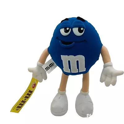 1997 Blue M&M Guy 10 Inches Vintage Bendable Collectable Plush Toy With Tag • $11.69