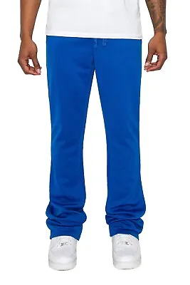 Victorious Men's Casual Essential Solid Flare Stacked Fit Track Pants TR592 • $34.95