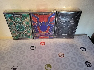 Theory 11 Playing Cards (Batman  Avengers Spider-Man (Lot Of 3) **New** • $10.99