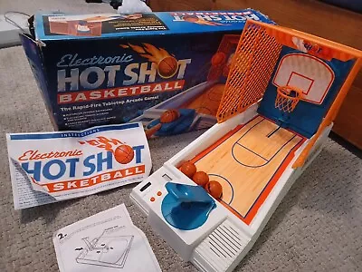 Vintage 1990 Hot Shot Basketball Game By Milton Bradley Hotshot With Box • $99.95