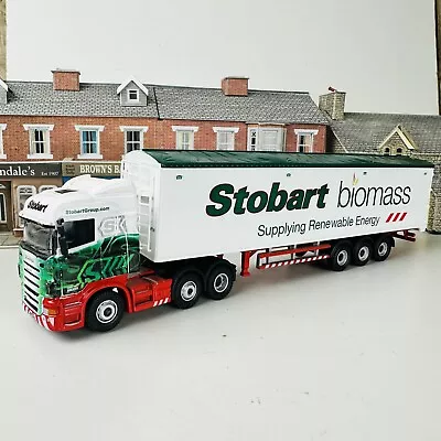 Oxford Diecast 1:76 OO Eddie Stobart Scania Lorry & Biomass Trailer Model • £19.95