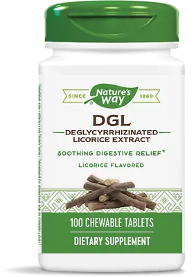 Deglycyrrhizinated Licorice DGL Root Extract 100 Chewable Tabs | Soothes Gut • £23.85