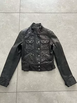 Forever New Leather Jacket Size 8 100% Leather • $23