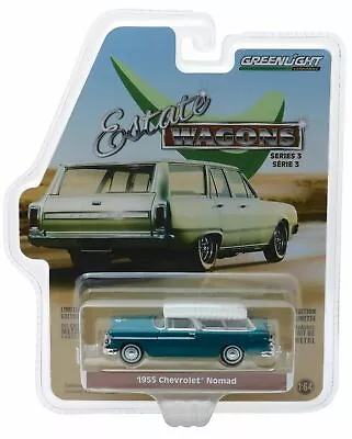 Greenlight 1955 Chevrolet Nomad Regal Turquoise & India Ivory 1/64 29950 A • $5.95