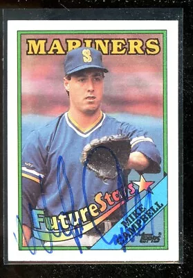 1988 Topps Autograph/signed #246 Mike Campbell Mariners Exmnt E020629 • $225.22