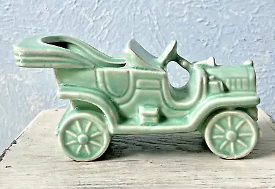 VTG McCoy Pottery Car Planter Celadon Green Automobile Old Plant Pot USA • $14.99