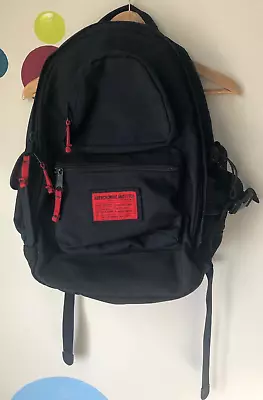 Vintage New Abercrombie & Fitch A-16 Black Red Backpack Laptop Bag  A&F • $100