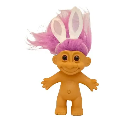 1990s Easter Troll Pink Hair Bunny Ears • $12.34