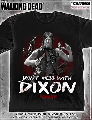 The Walking Dead Dont Mess With Daryl Dixon Twd Amc Crossbow Rick T Shirt S-3xl • $19.75