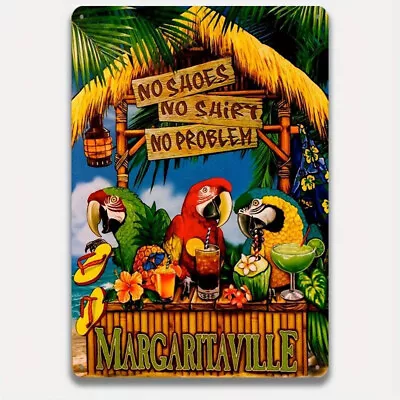 MARGARITAVILLE TIKI BARHAWAII Aluminum/Metal Tin Sign 8 X12 /30x20 • $22.95