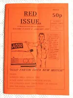 Manchester United Fanzine Volume 4 Issue 6  January 1992 • £1.20